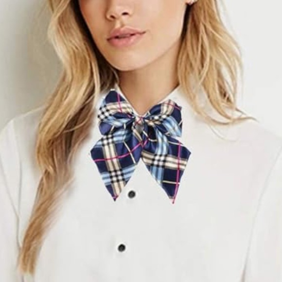 Accessories - NWT. Flairs New York Women Handmade Pre-Tied Bowknot Bow Plaid